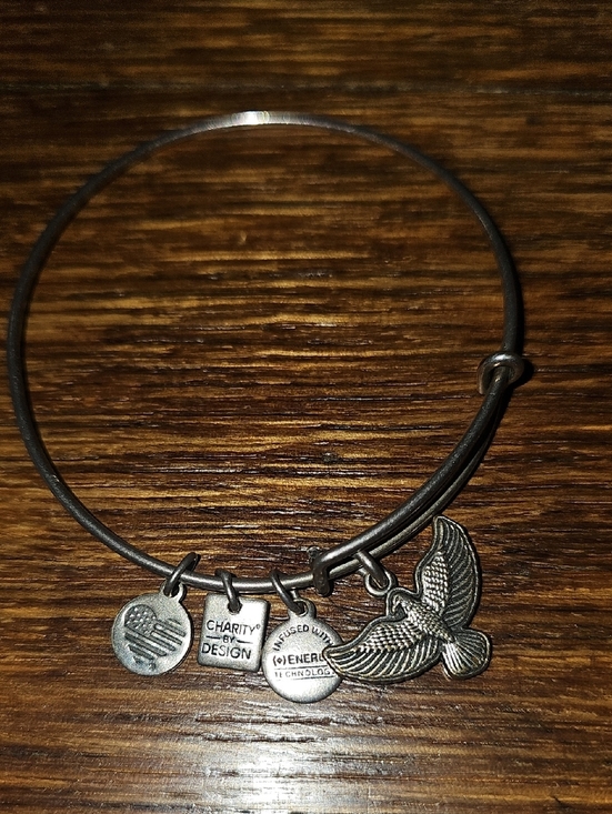 Alex and Ani Jewelry - Alex and Ani Silver-Toned Dove Charm Expandable Bracelet